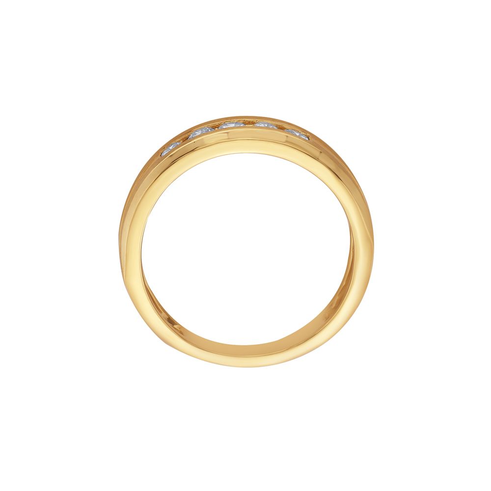 Artistic Mens 18Kt Yellow Gold Band-Rings-MRG22021