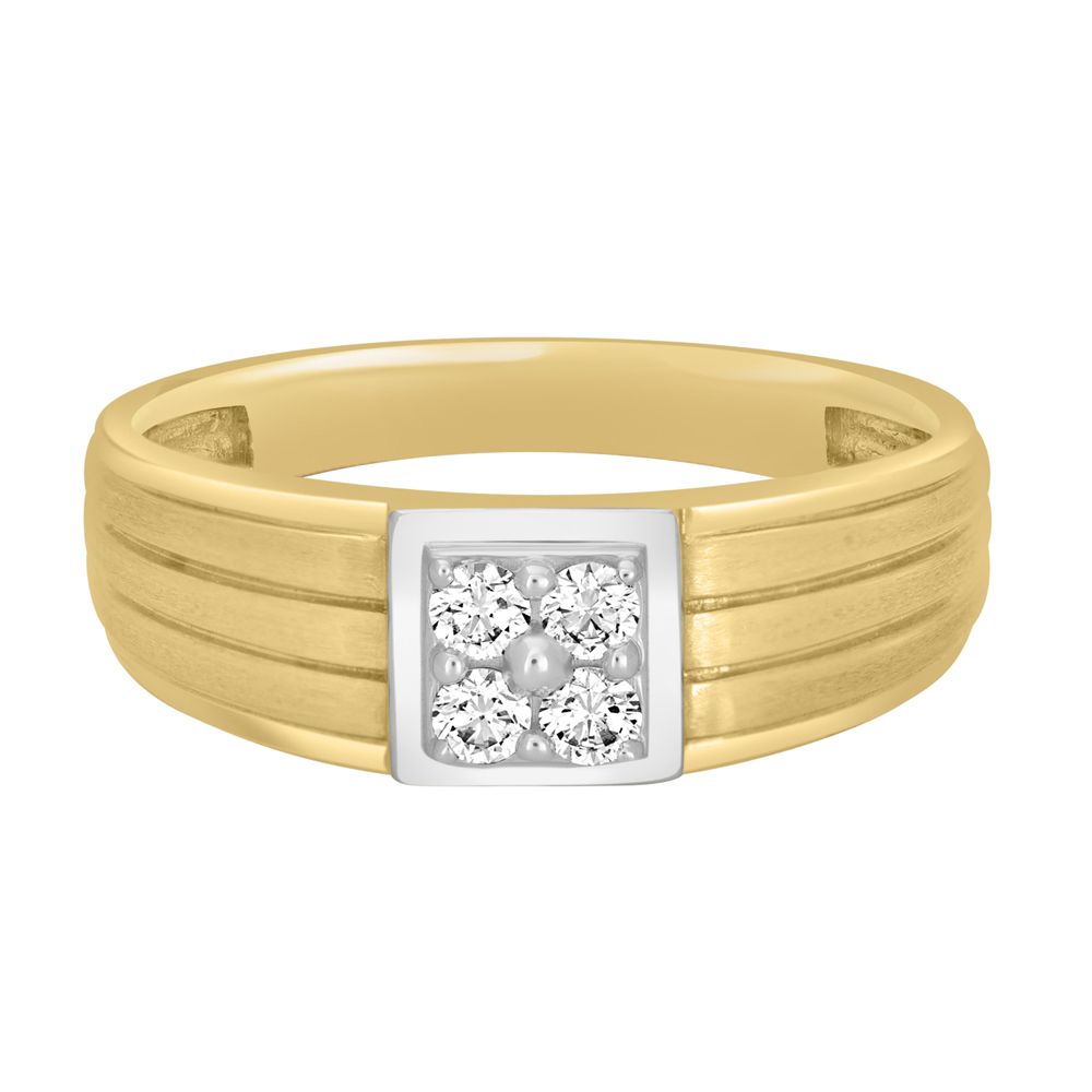 Finely Crafted 18Kt Yellow Gold Mens Ring-Rings-MRG22026