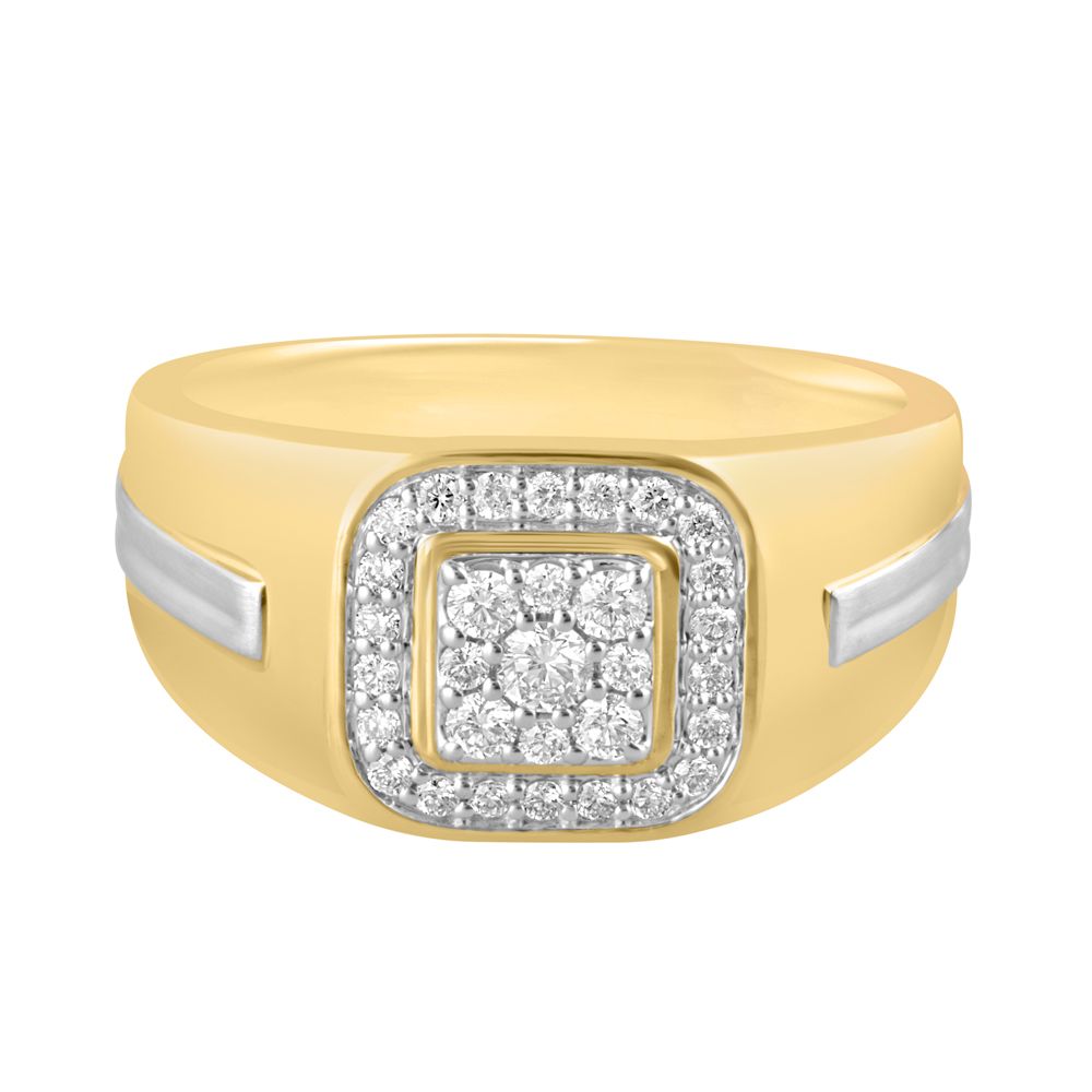 Exceptional 18Kt Yellow Gold Mens Ring-Rings-MRG22027