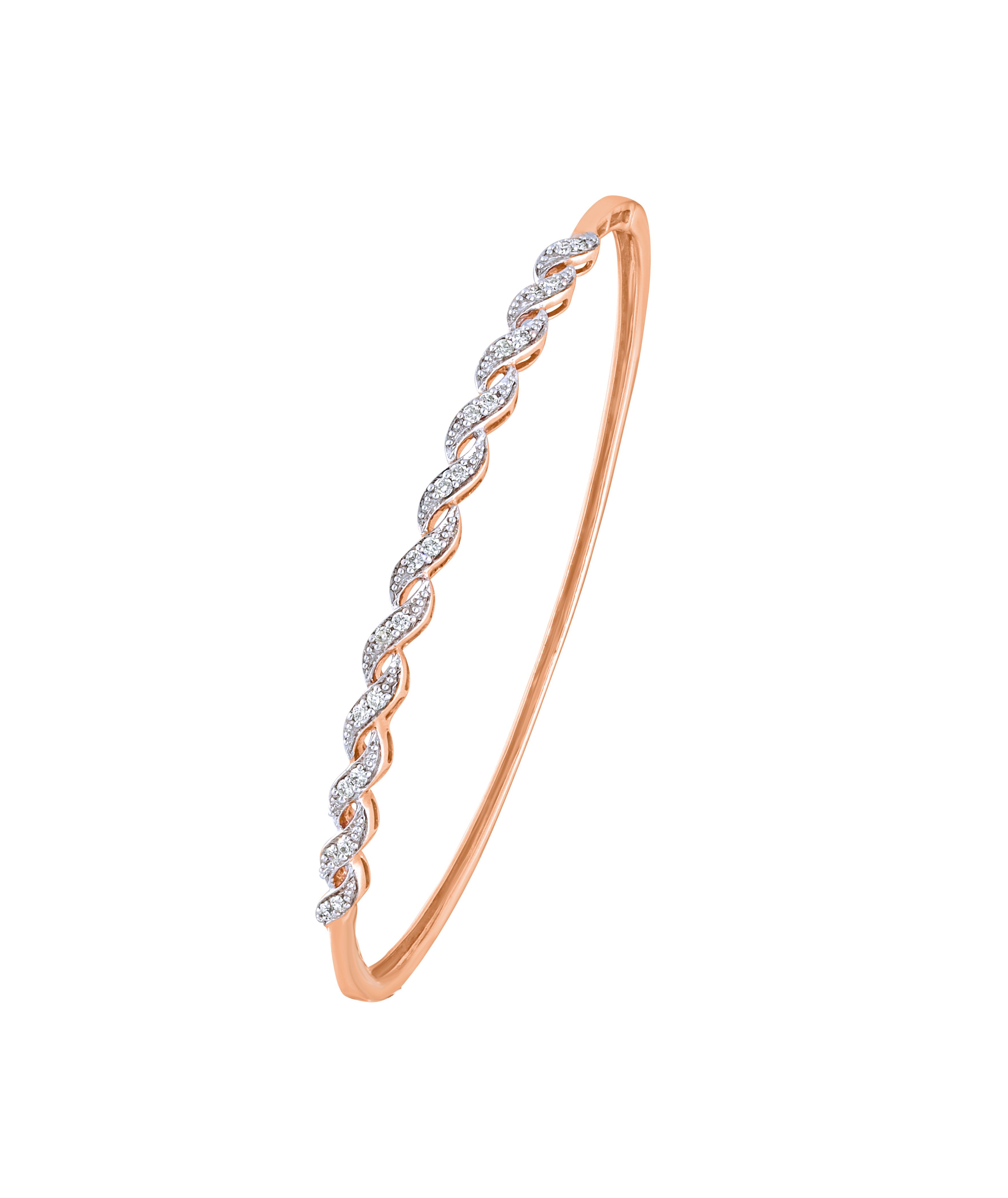 Buy Diamond Bracelet in 14KT Rose Gold OBF09013-D400XEC Online at