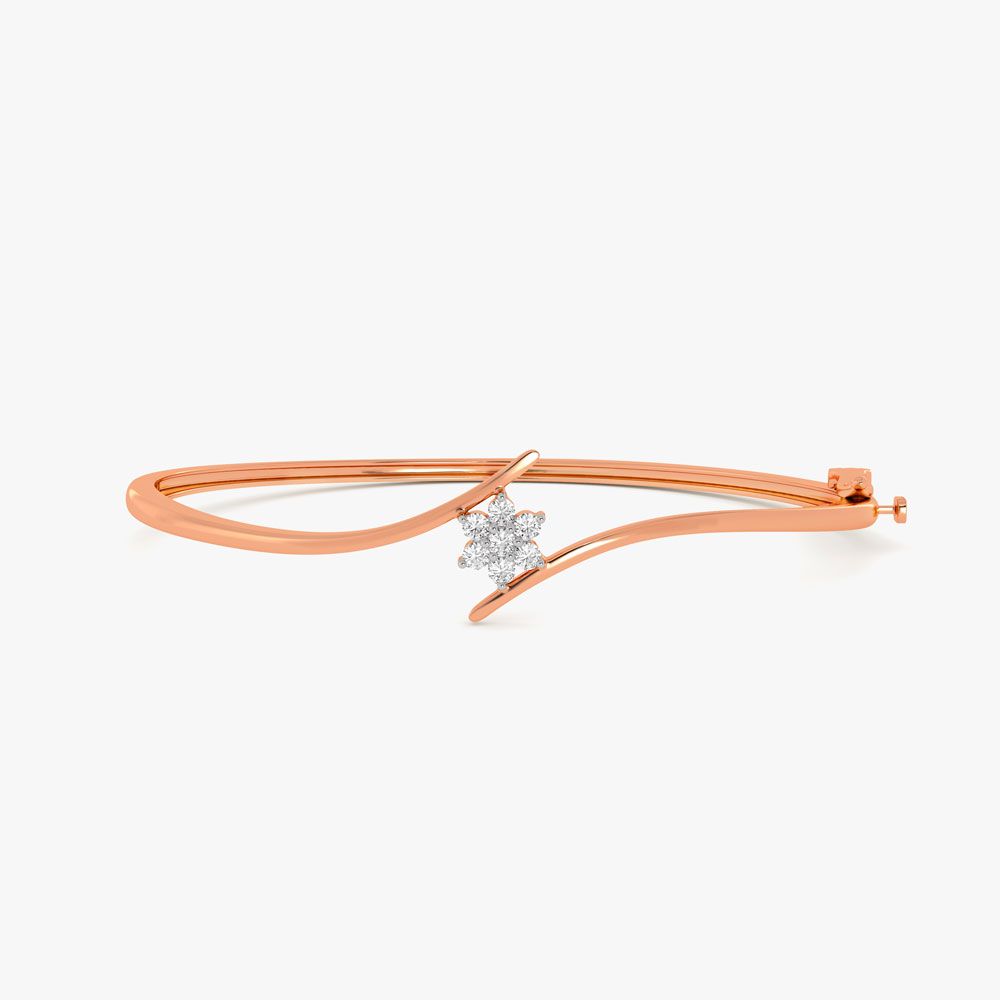 Floral Diamond Bracelet-Bracelets-OBF10148-D400XEC