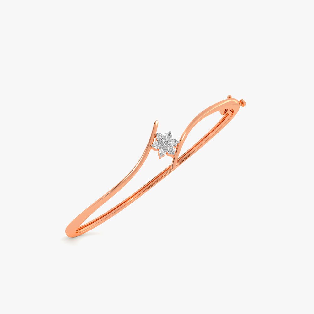 Floral Diamond Bracelet-Bracelets-OBF10148-D400XEC