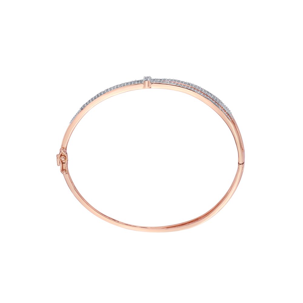 Stunning 18KT Rose Gold Bracelet-Diamond-OBF11009-D300XEB