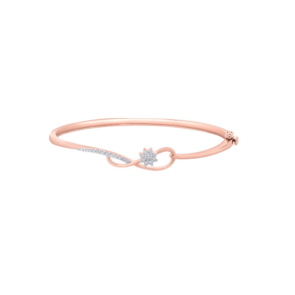 Delicate 14KT Rose Gold Bracelet-Bracelets-OBF11013-D400XEC