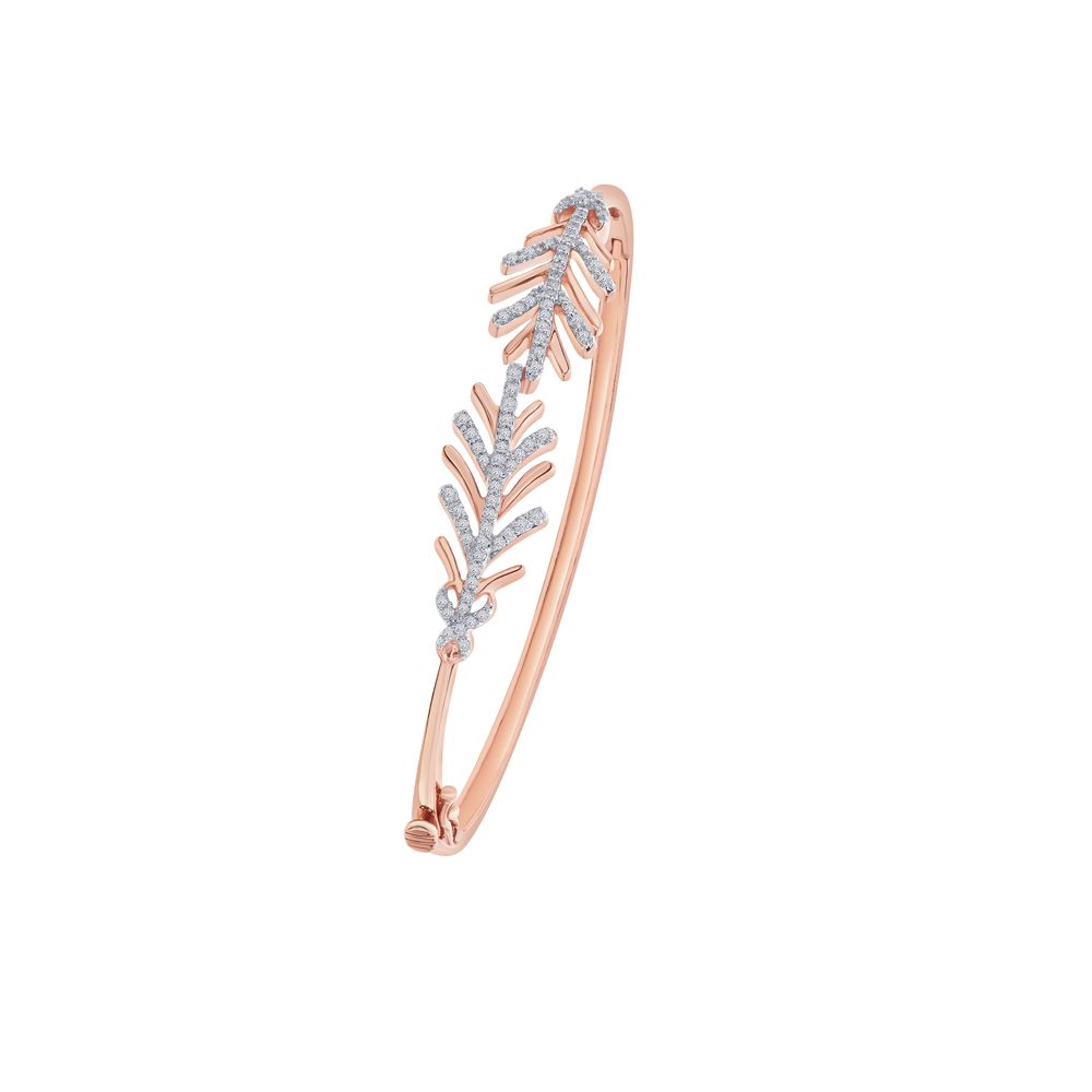 Beautiful Diamonds and Rose Gold Bracelet-Bracelets-OBF13013-D400XEC