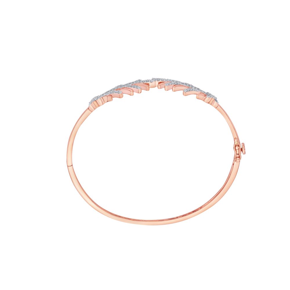 Beautiful Diamonds and Rose Gold Bracelet-Bracelets-OBF13013-D400XEC