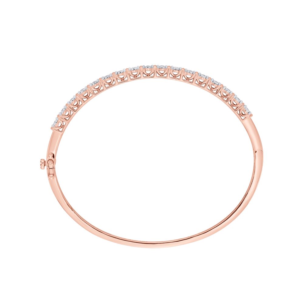 Gleaming Diamond and Rose Gold Bracelet-Bracelets-OBF13081-D400XEC
