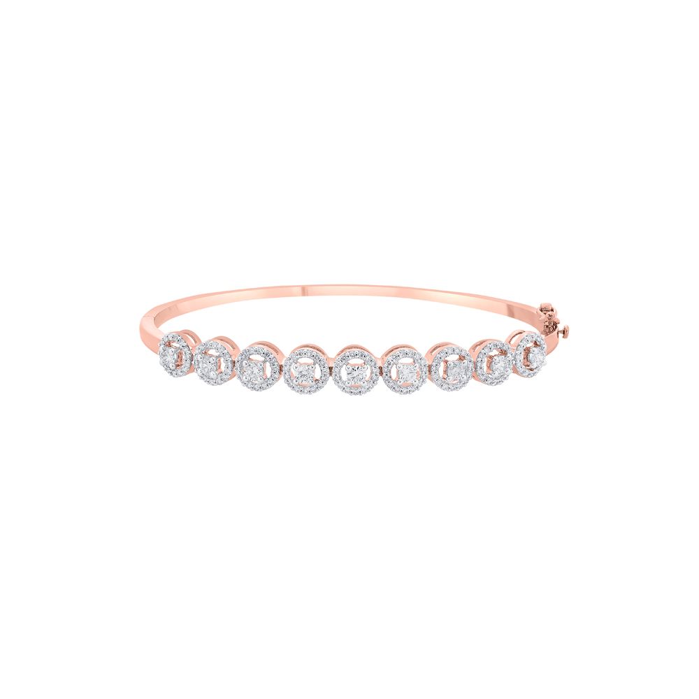Delicate Bracelet in 18KT Rose Gold-Bracelets-OBF15116-D400XEB