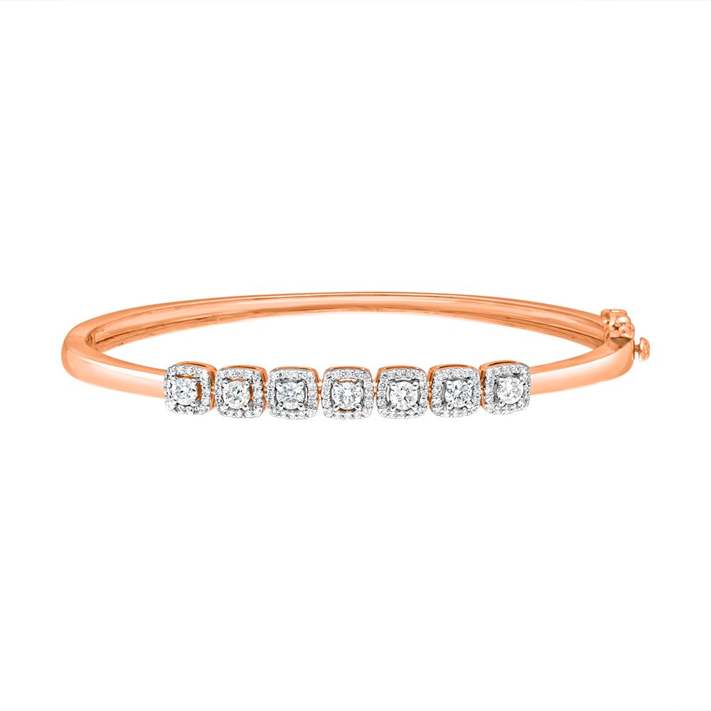 Spangled 14KT Rose Gold and Diamond Bracelet-Bracelets-OBF16048-D400XEC