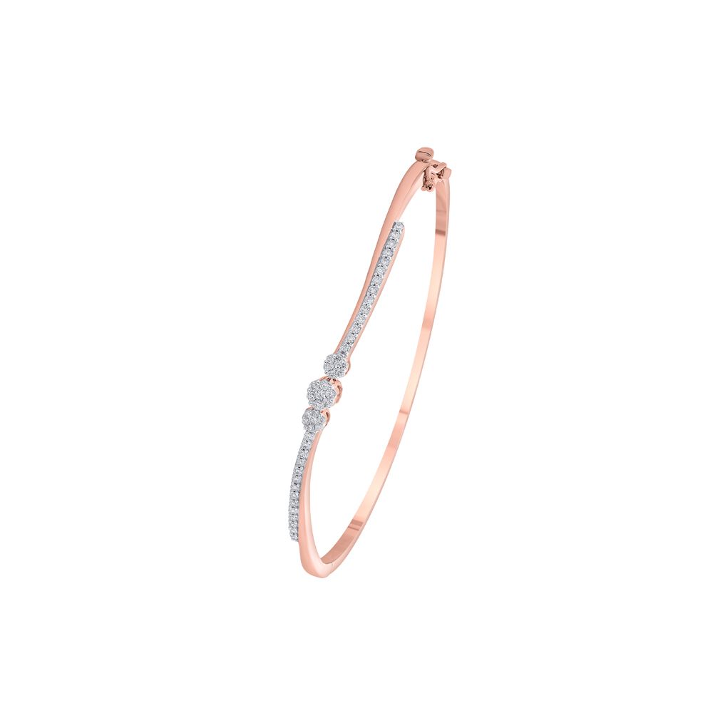 Elegant Rose Gold  Bracelet in 14KT-Bracelets-OBF16780-D400XEC