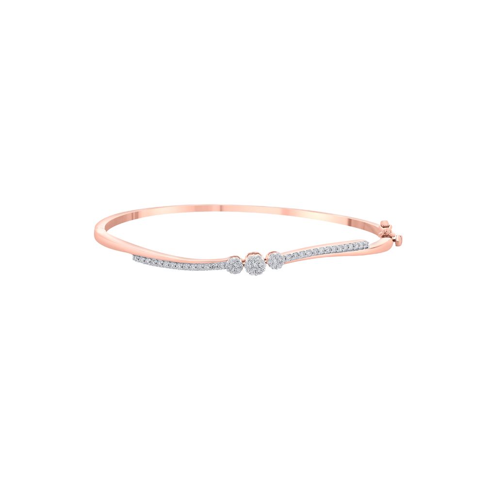 Elegant Rose Gold  Bracelet in 14KT-Bracelets-OBF16780-D400XEC