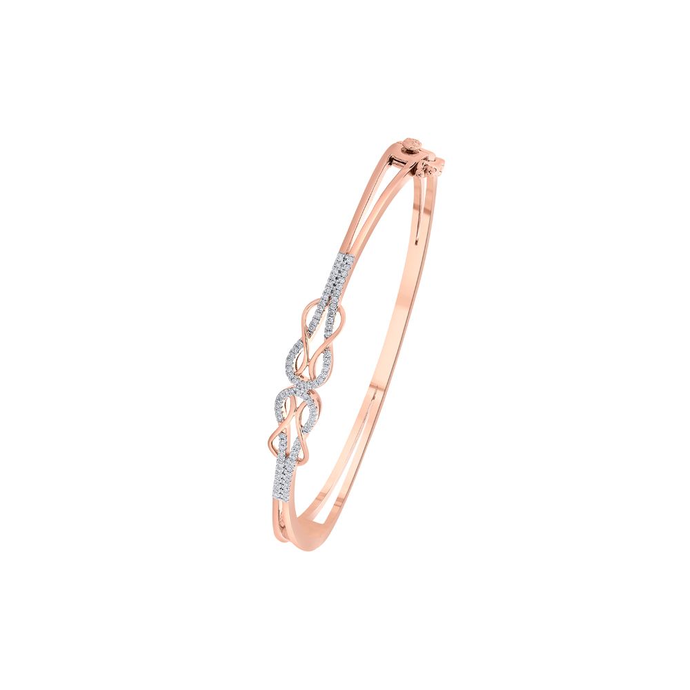 Glossy 18KT Rose Gold Bracelet-Bracelets-OBF18085-D300XEB