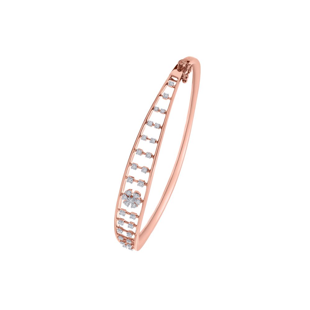 Beautiful 14KT Rose Gold Bracelet-Bracelets-OBF18140-D400XEC