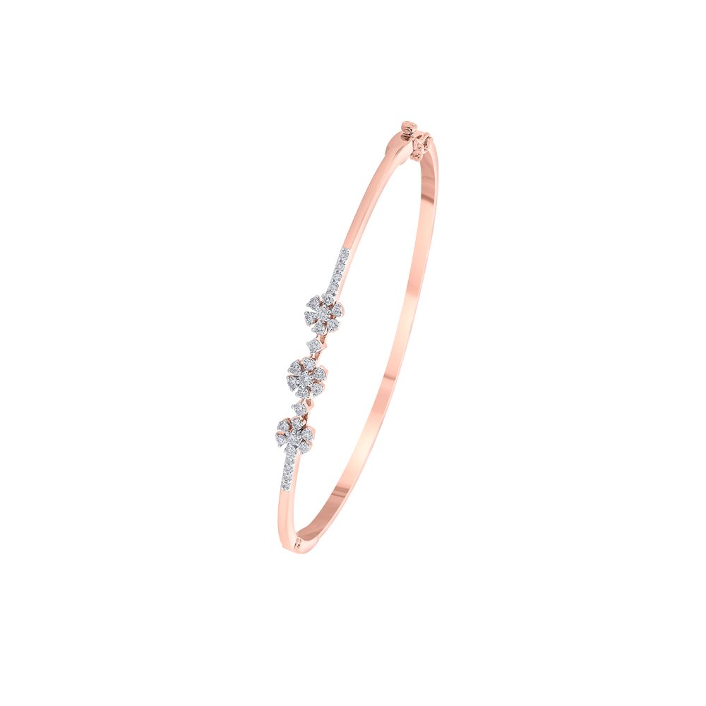 Stunning Bracelet With Diamonds in 14KT Rose Gold-Bracelets-OBF18141-D400XEC