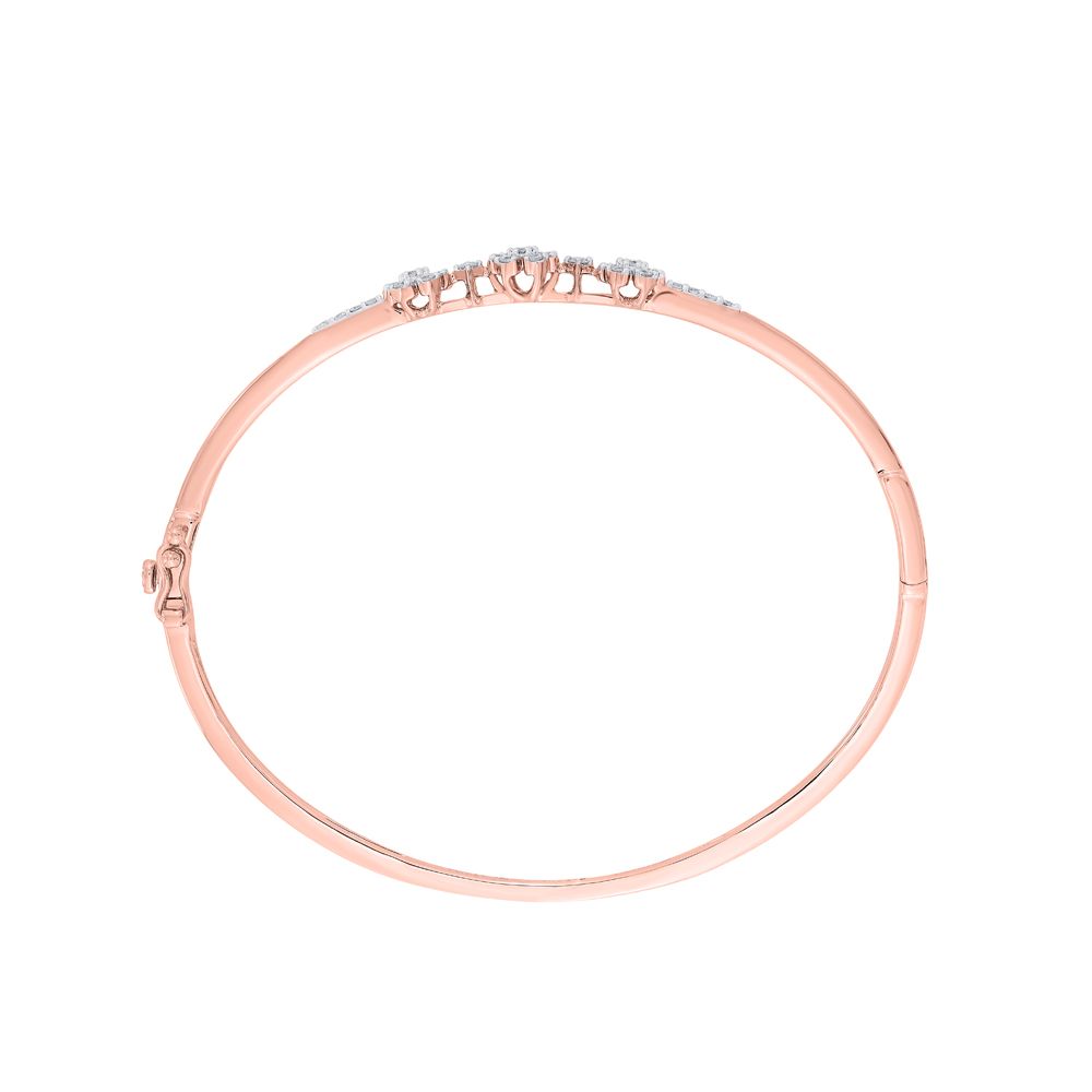 Stunning Bracelet With Diamonds in 14KT Rose Gold-Bracelets-OBF18141-D400XEC