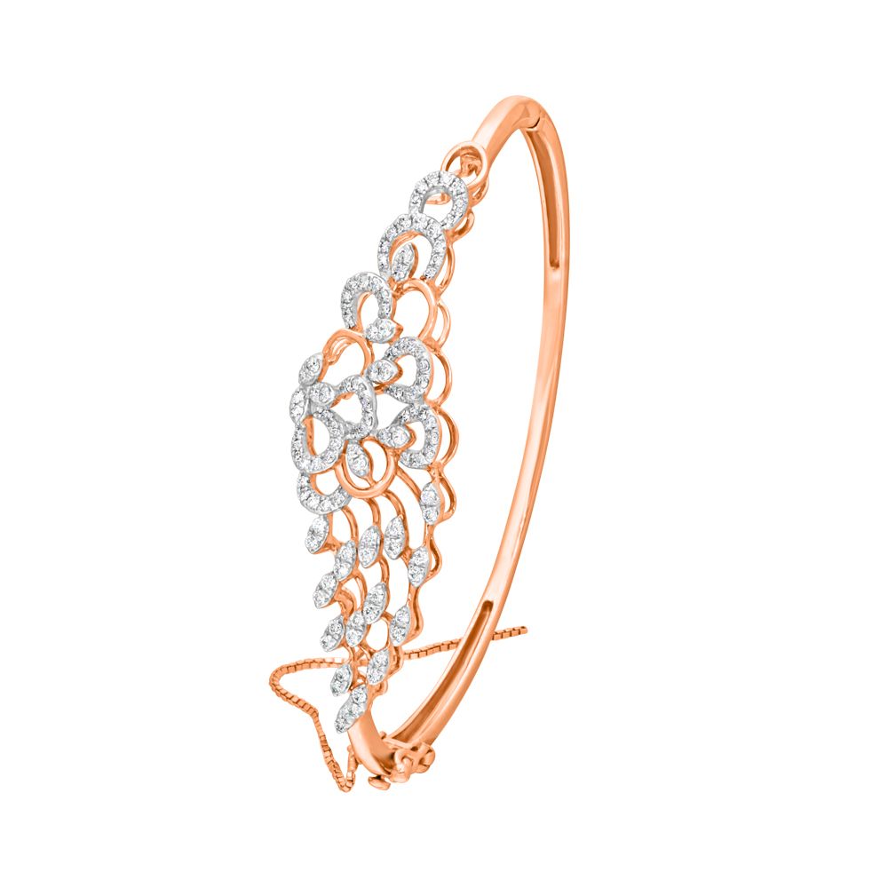 Delicate Yellow Gold and Diamond Bracelet-All Jewellery-OBF18144-D300REB