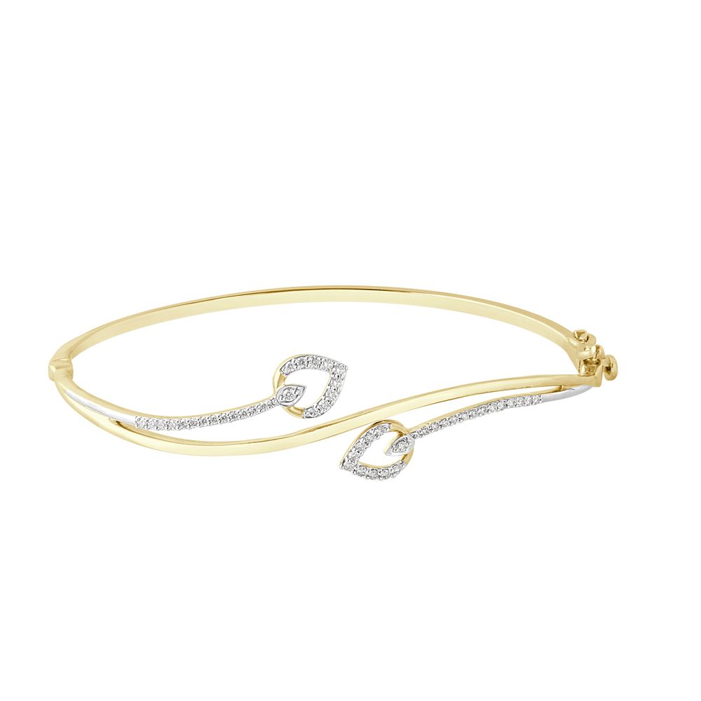 Elegant Diamond Bracelet in 14KT Yellow Gold-All Jewellery-OBF21014-D400REC