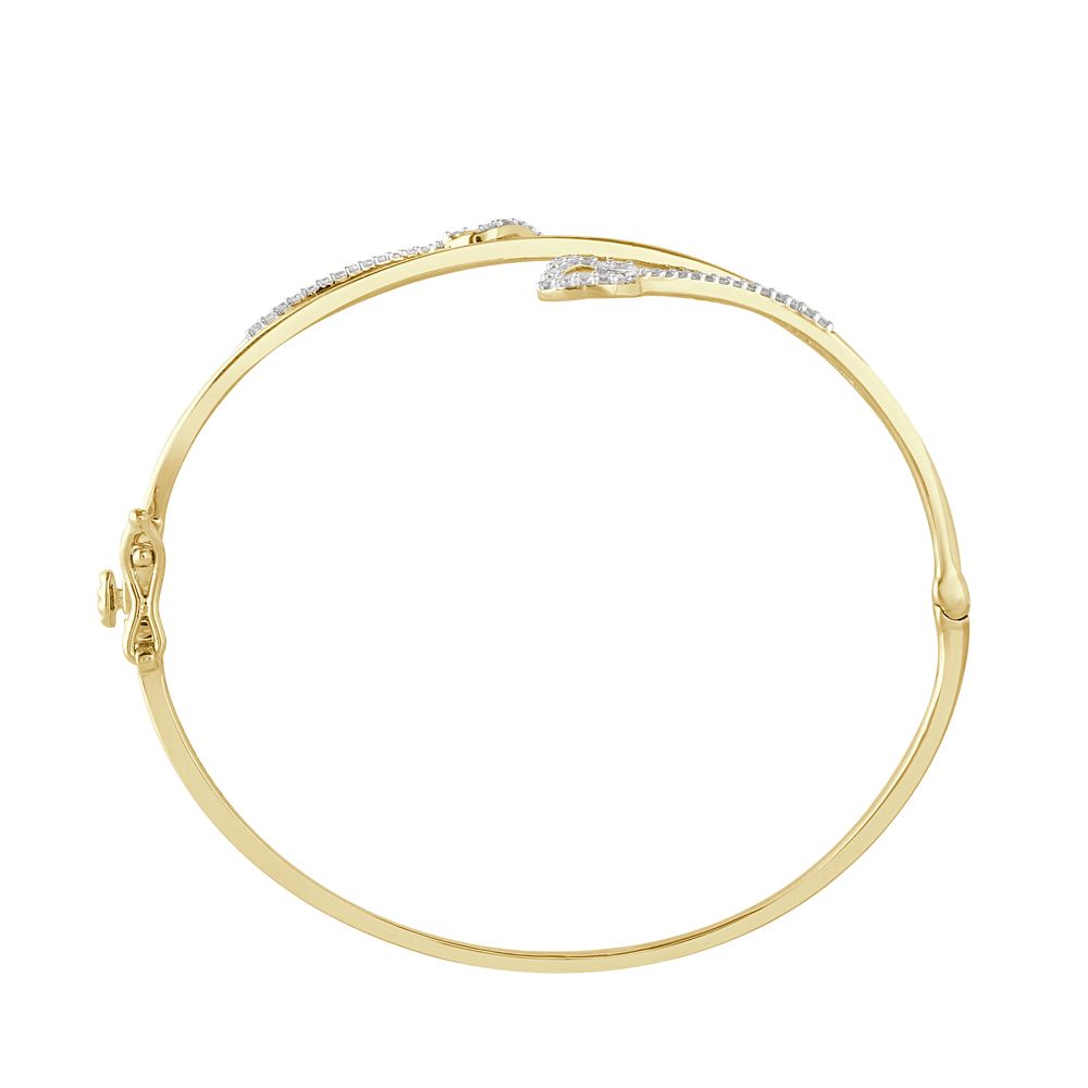 Elegant Diamond Bracelet in 14KT Yellow Gold-All Jewellery-OBF21014-D400REC