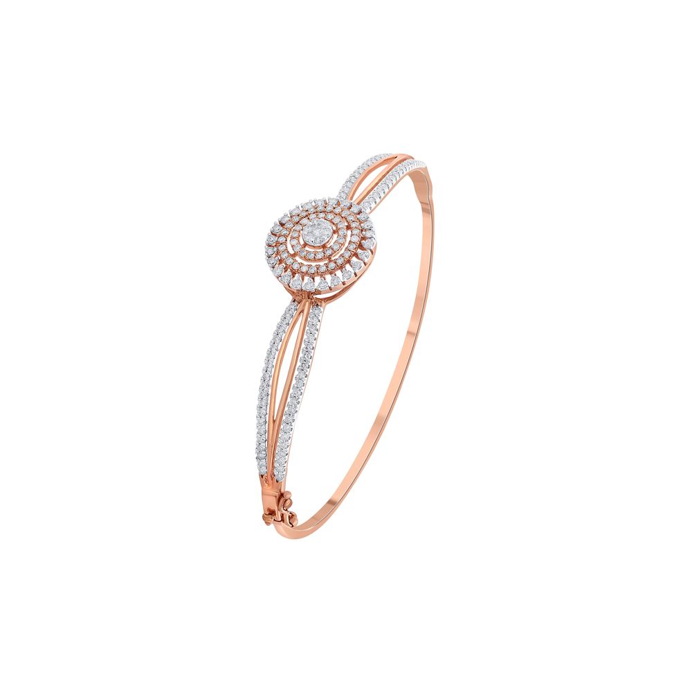 Exquisite Circular Design Diamond Bracelet-All Jewellery-OBF22015-D400XEC