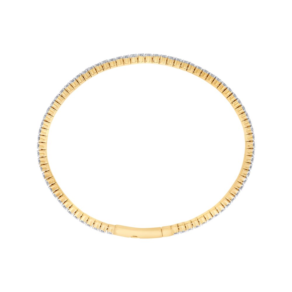 Glossy Diamond and 18KT Rose Gold Bracelet-All Jewellery-OBF22037-D300XEB