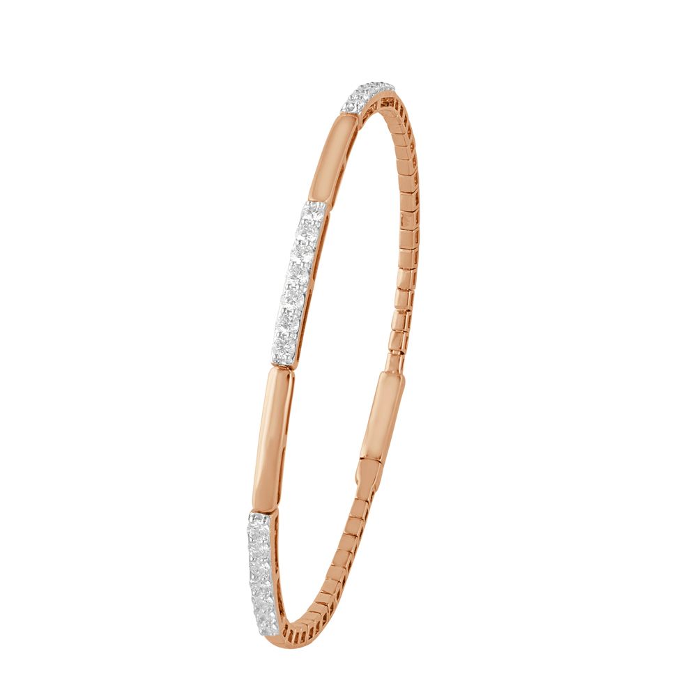 Luxurious Rose Gold and Diamond Bracelet-All Jewellery-OBF22039-D300XEB
