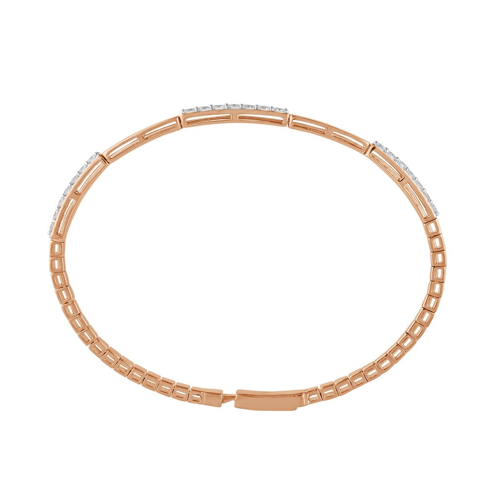 Luxurious Rose Gold and Diamond Bracelet-All Jewellery-OBF22039-D300XEB