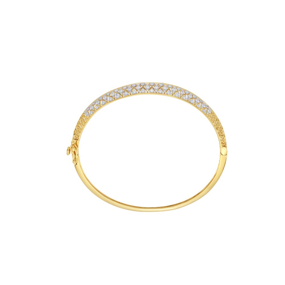 Diamond Bracelet in 18KT Yellow Gold-Bracelets-OBF23002