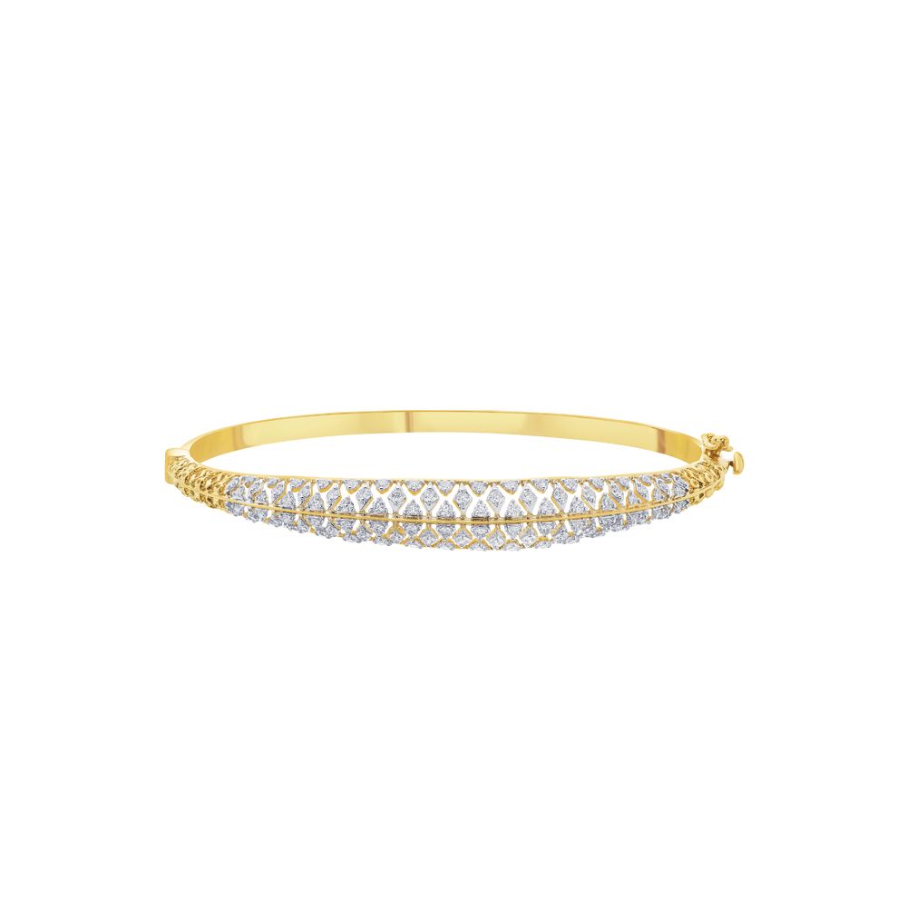Diamond Bracelet in 18KT Yellow Gold-Bracelets-OBF23002