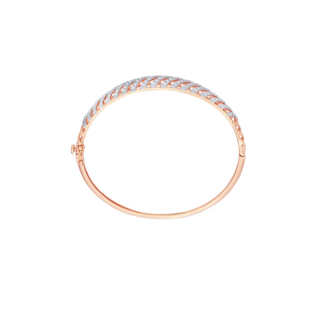 Filigree Diamond and Rose Gold Bracelet-Bracelets-OBF23003