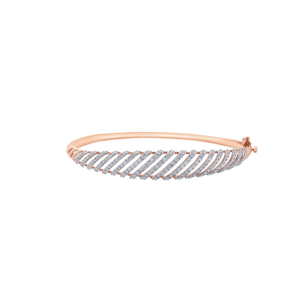 Filigree Diamond and Rose Gold Bracelet-Bracelets-OBF23003