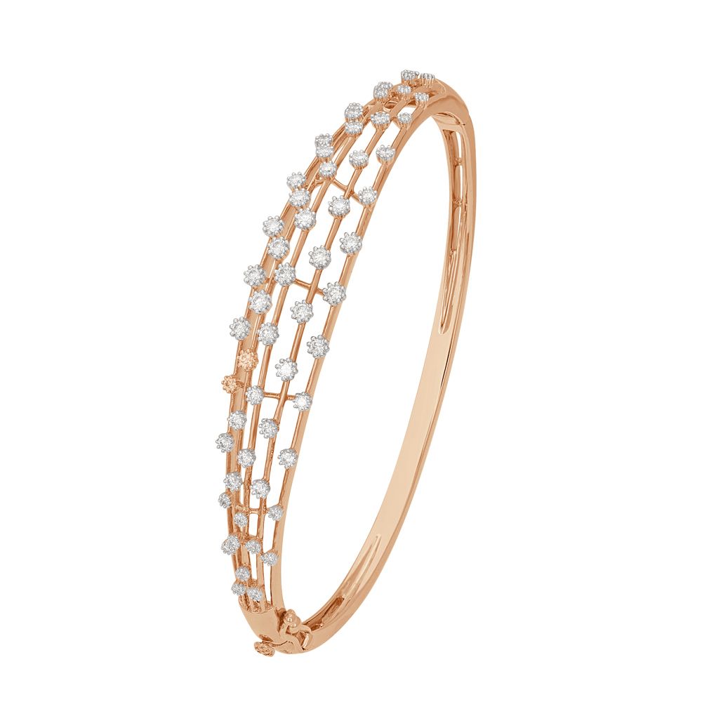 Starburst Diamond Design Rose Gold Bracelet-All Jewellery-OBF23005