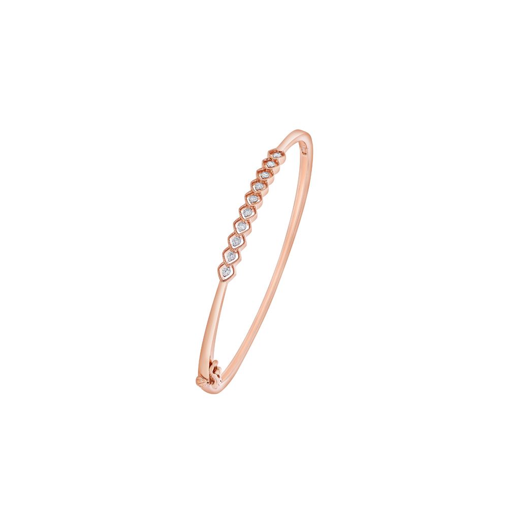 Buy Delicate Diamond Bracelet in Rose Gold OBF23008 Online at