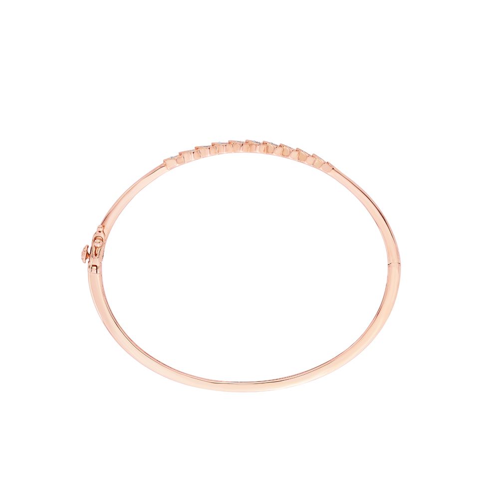 Delicate Diamond Bracelet in Rose Gold-Bracelets-OBF23008