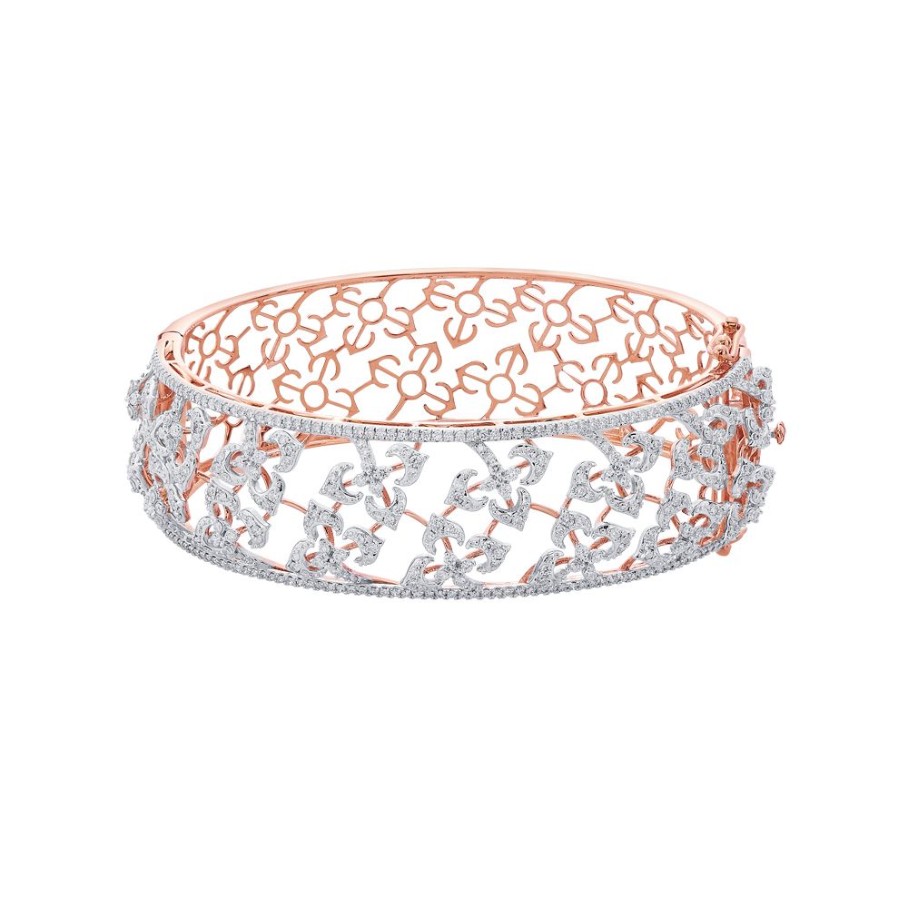 Exquisite 18KT Rose Gold Filigree Bracelet-All Jewellery-OBF23014