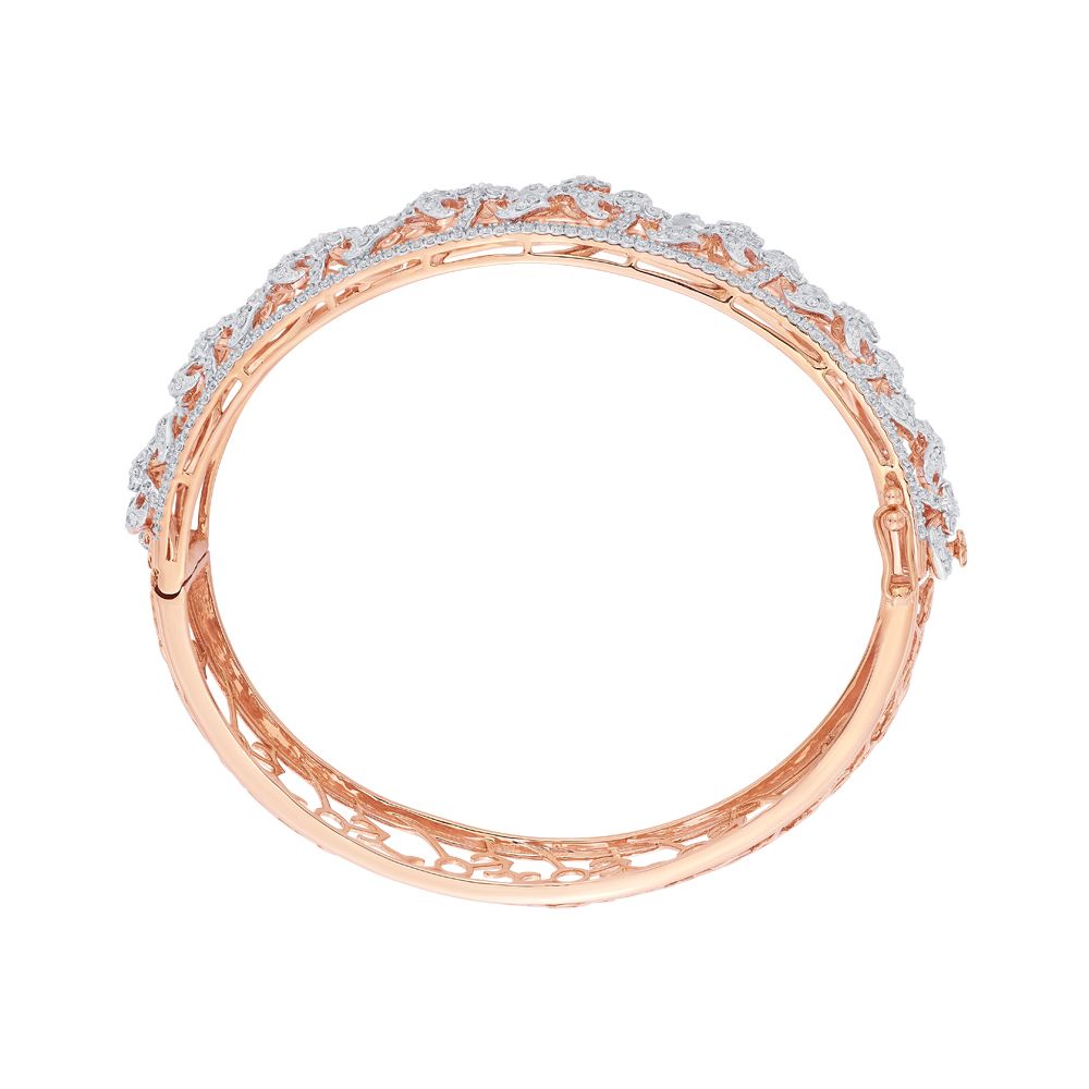 Exquisite 18KT Rose Gold Filigree Bracelet-All Jewellery-OBF23014