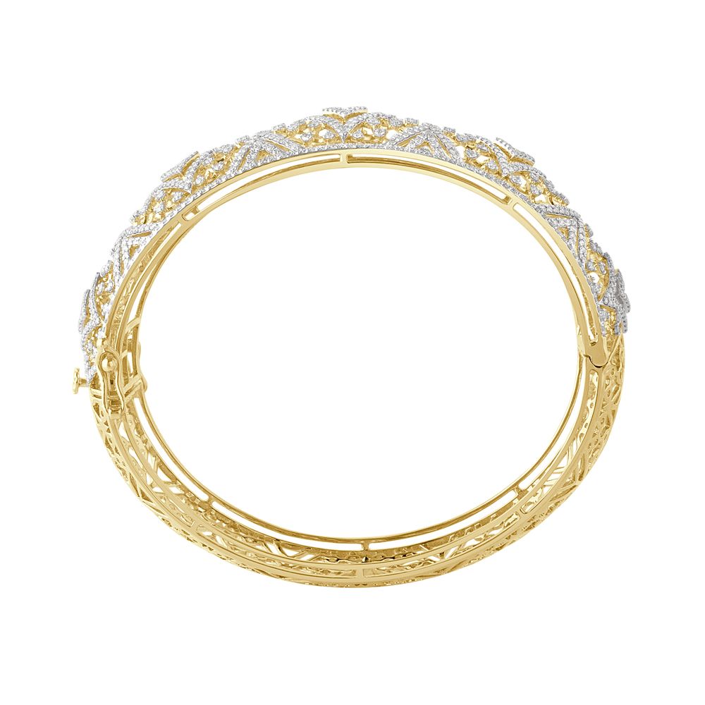 Symmetry Diamond Broad Bracelet-Bracelets-OBF23015