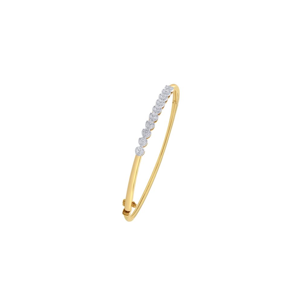 Enigmatic Gold and Diamond Bracelet-Bracelets-OBF23029