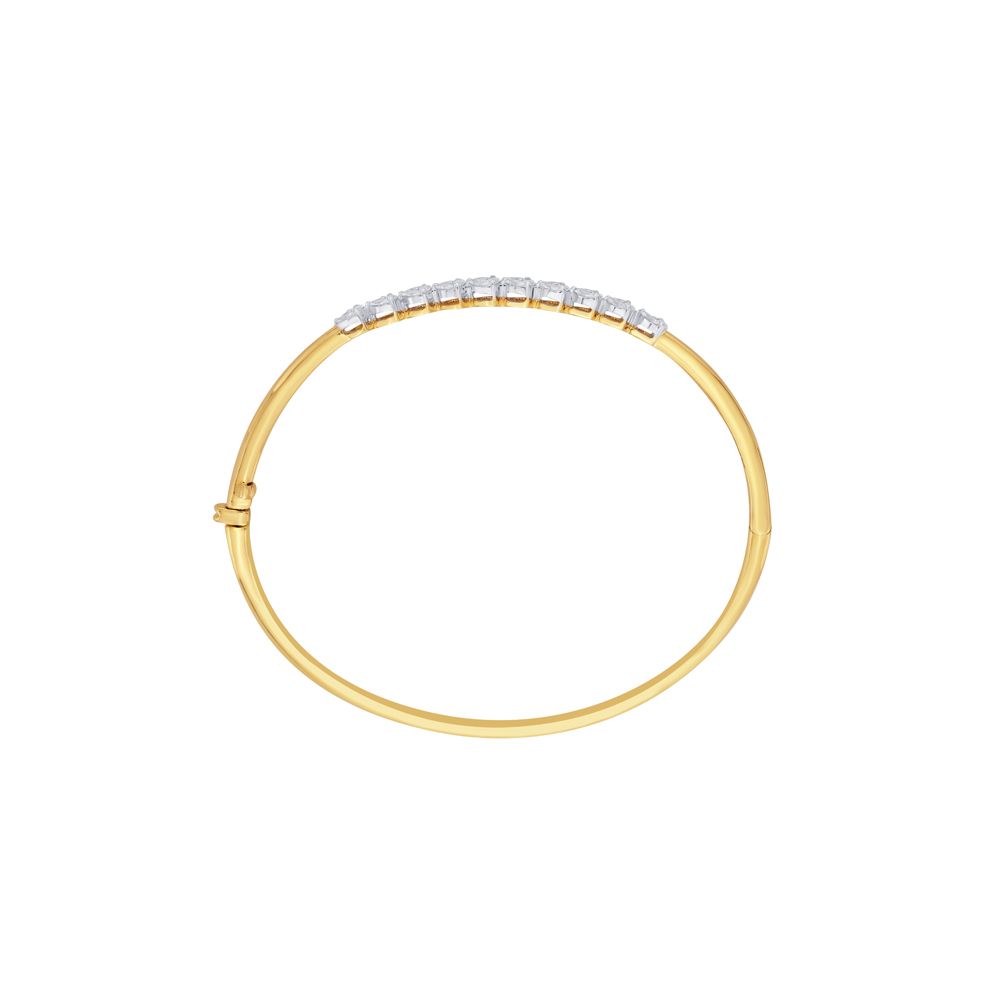 Enigmatic Gold and Diamond Bracelet-Bracelets-OBF23029