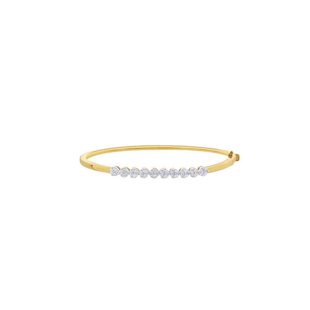 Enigmatic Gold and Diamond Bracelet-Bracelets-OBF23029