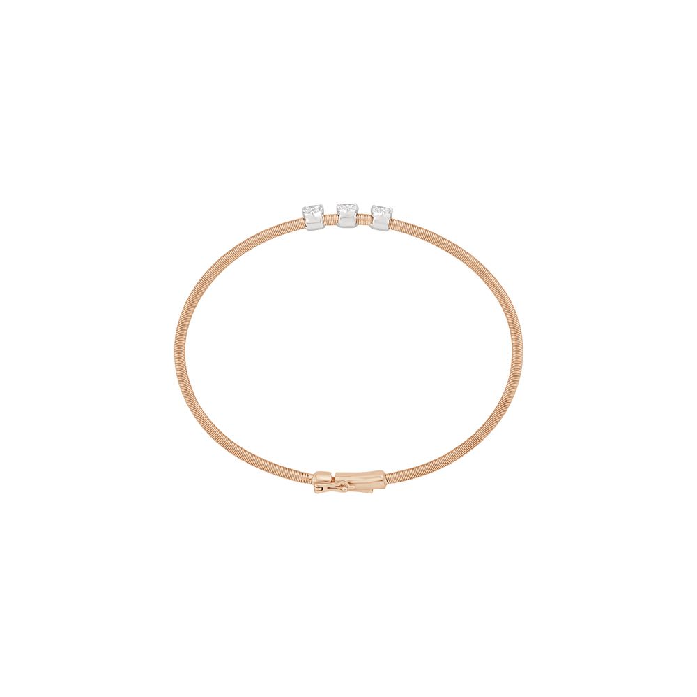 Contemporary Rose Gold Diamond Bracelet-Bracelets-OBF23R03
