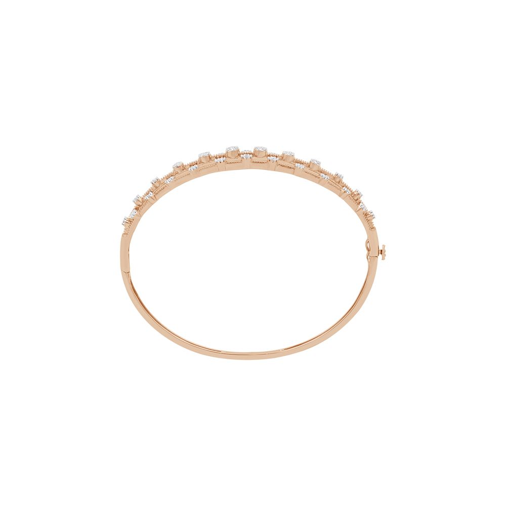 Glittering Cluster Design Diamond Bracelet-Bracelets-OBF23R18