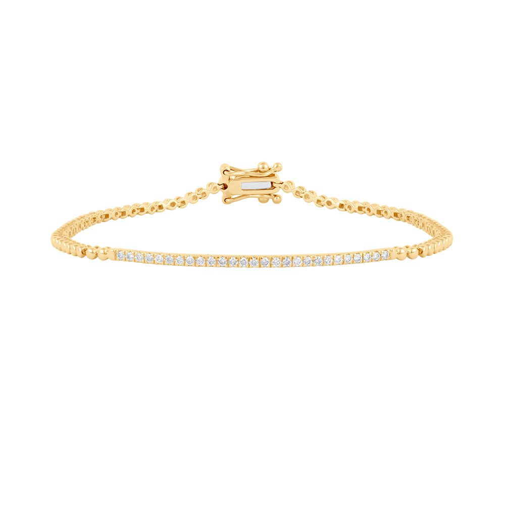 Radiant Link Design Diamond Bracelet-Bracelets-OBF24R03