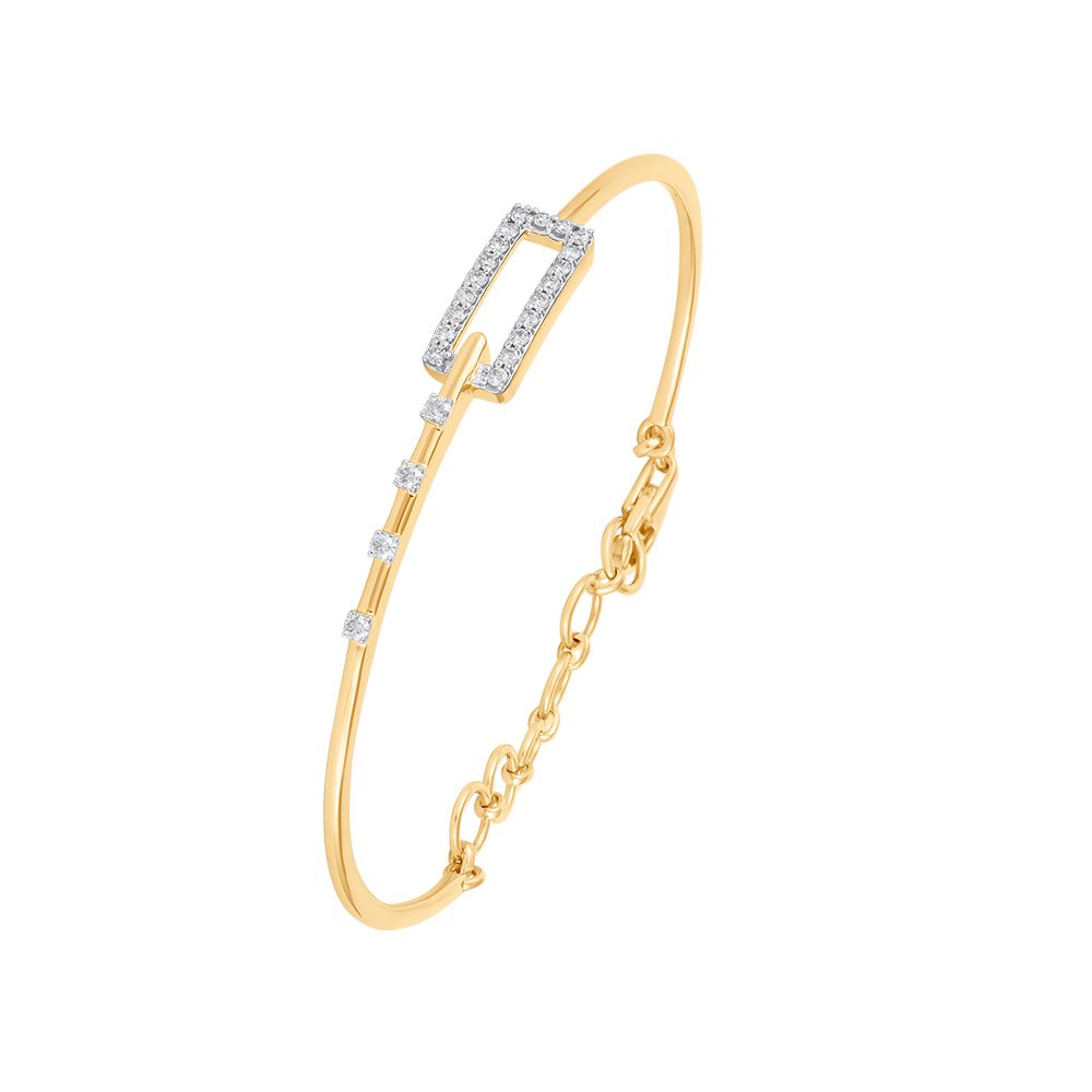 Fascinating Geometric Diamond Bracelet-Bracelets-OBF24R07