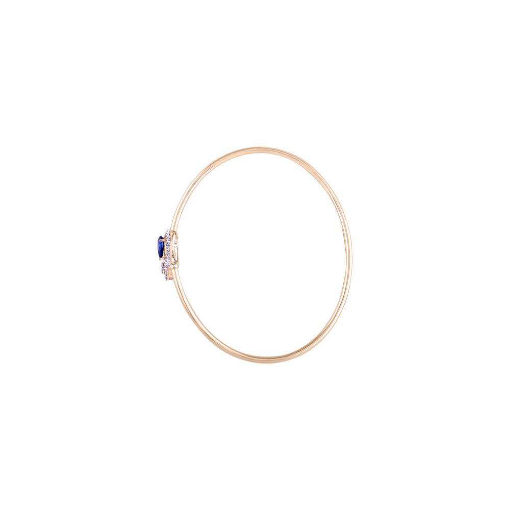Buy Simple Blue Sapphire and Diamond Bracelet OBF24R11 Online at