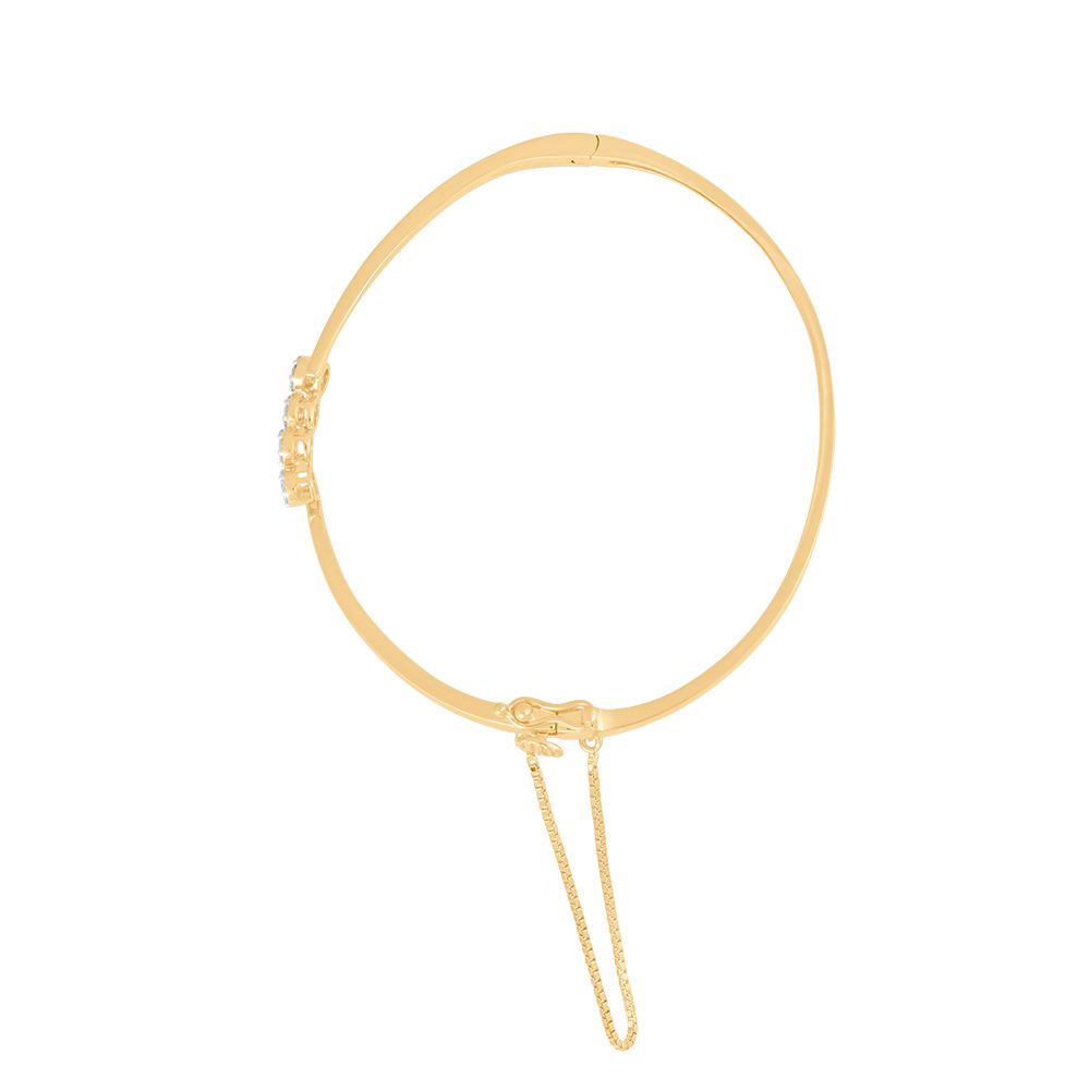 Cluster Design Oval Diamond Bracelet-Bracelets-OBF24R15