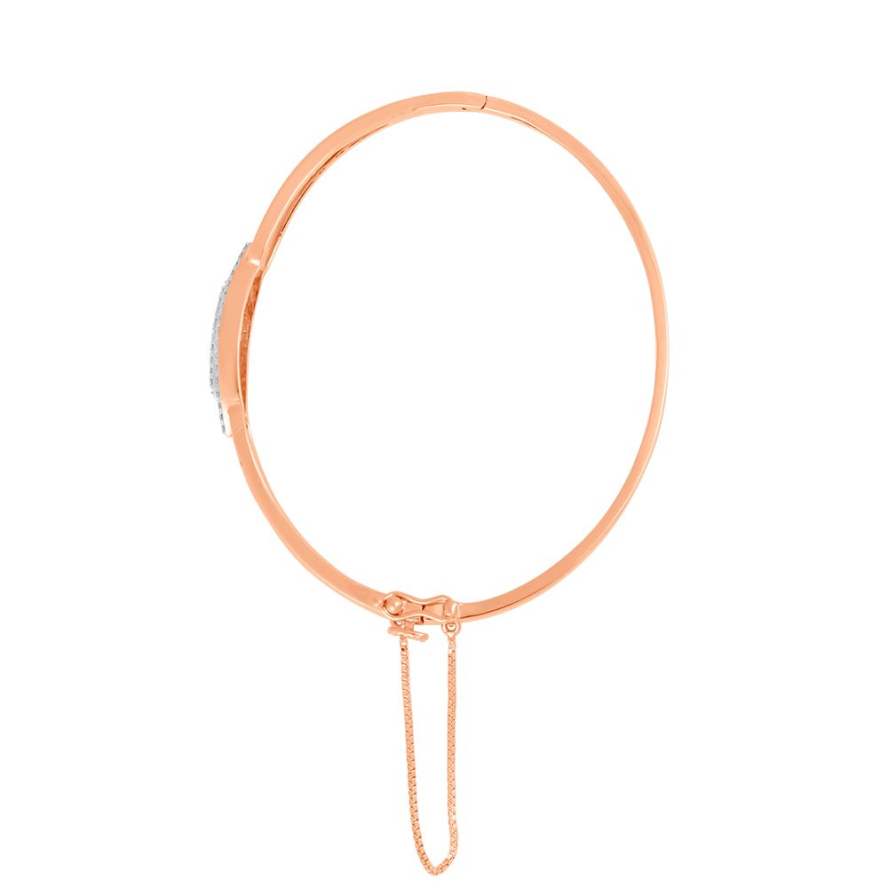 Elaborate 14Kt Rose Gold and Diamond Bracelet-Bracelets-OBF24R16