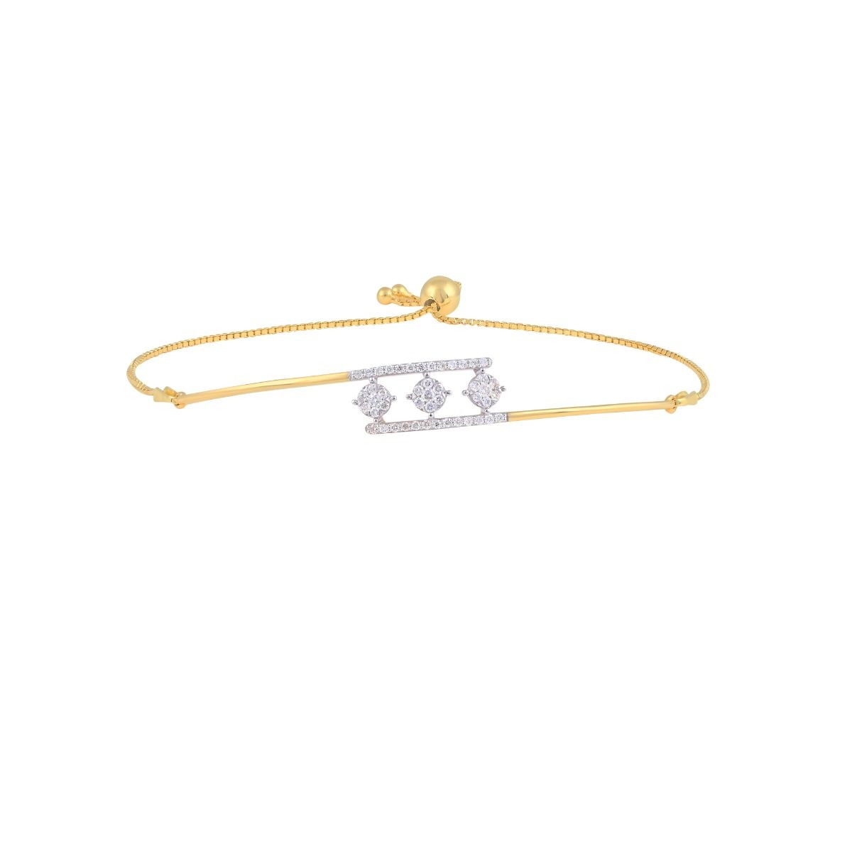 Beautiful Cluster Design Diamond Bracelet-All Jewellery-OBF24R20