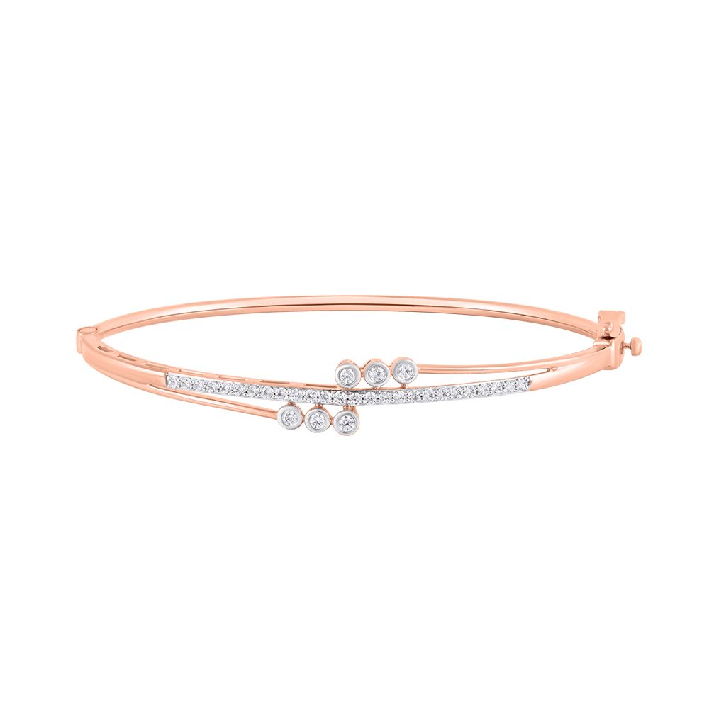 Enchanting 18KT Rose Gold Women Bracelet-Bracelets-OBF24R27
