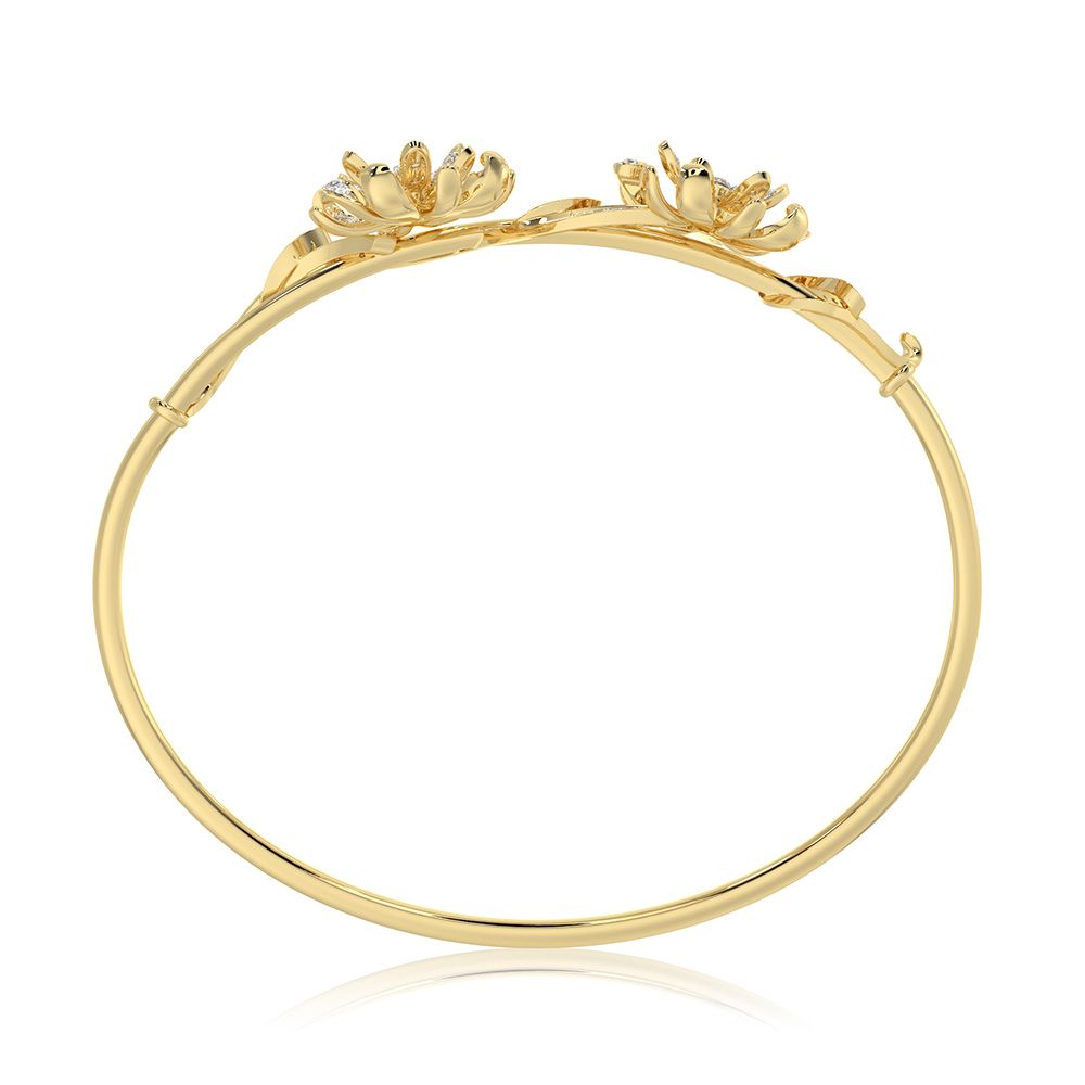 Graceful 14Kt Yellow Gold Bracelet-All Jewellery-OBF26R10