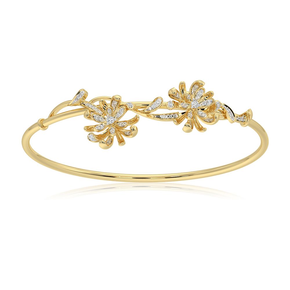 Graceful 14Kt Yellow Gold Bracelet-All Jewellery-OBF26R10